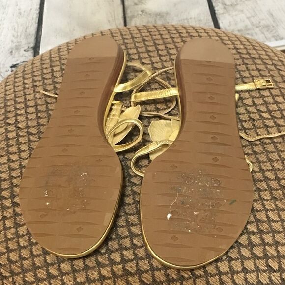 NWOB 8.5 Gold Thong Sandals KATE SPADE.  Ret: $295 - Picture 6 of 6